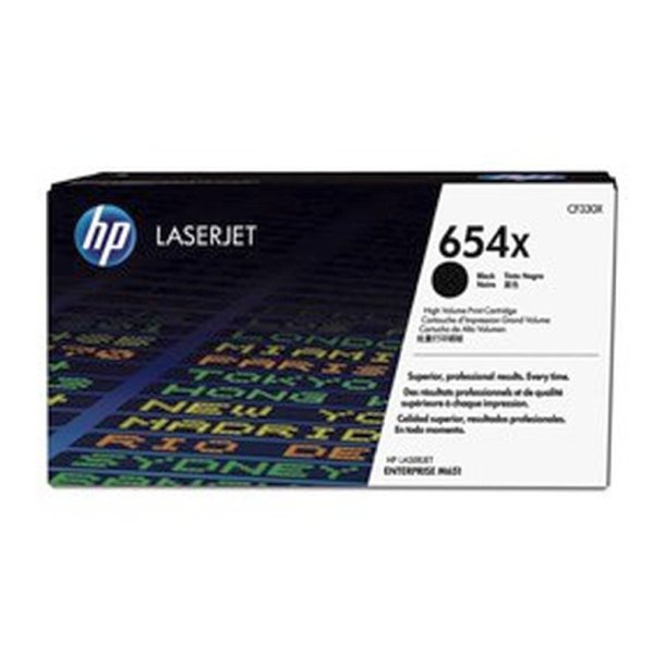 HP 654X LaserJet - original toner - sort - 20500 sider