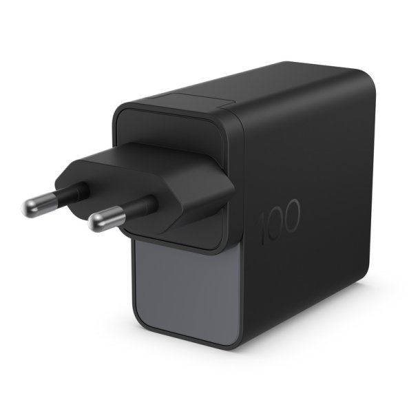 HP - 100W GaN Wall Charger - Laptop - Indoor - AC-to-DC - 115/230 V - 1.6 A - 100 W
