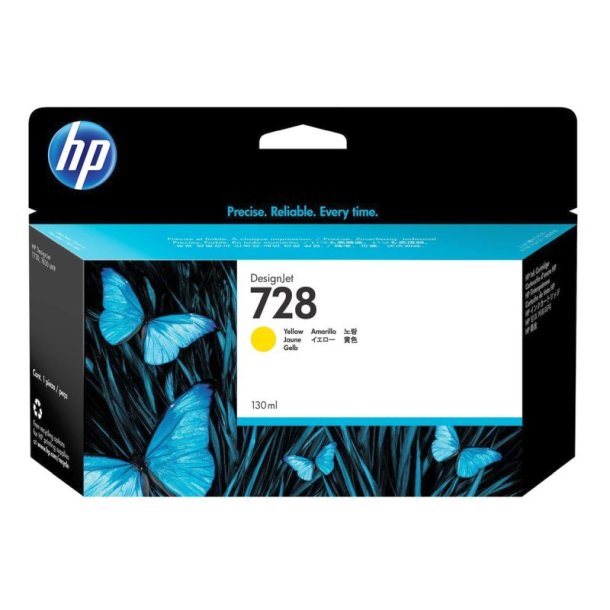 HP 728 130 ml - original - yellow - Farvebaseret - 130 ml