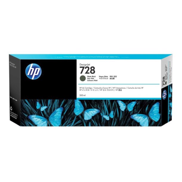 HP 728 300 ml - original - matsort - Pigmentbaseret - 300 ml