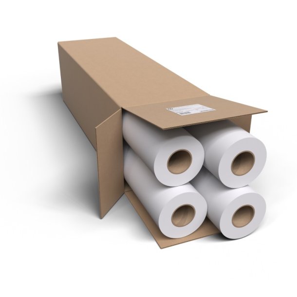 HP 24" Bright White Inkjet - 610mm x 45,7m - 90g/m&sup2; - 4 ruller papir