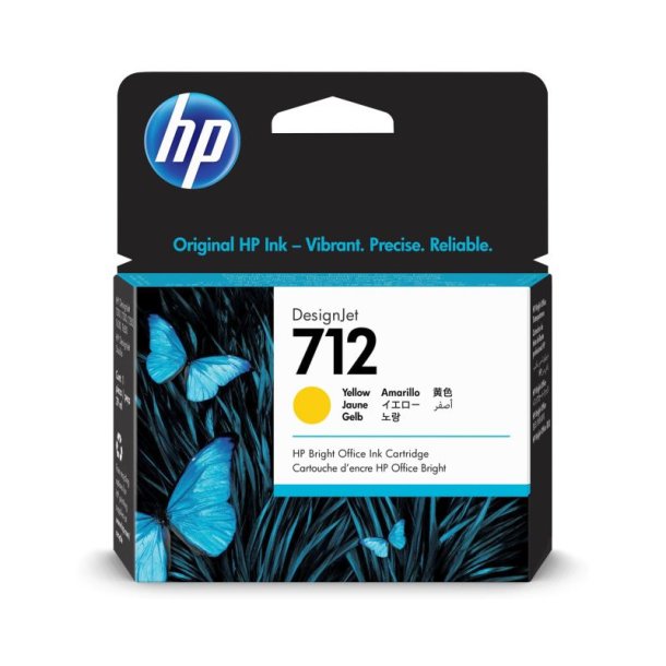 HP 712 - original - yellow - Farvebaseret - 29 ml