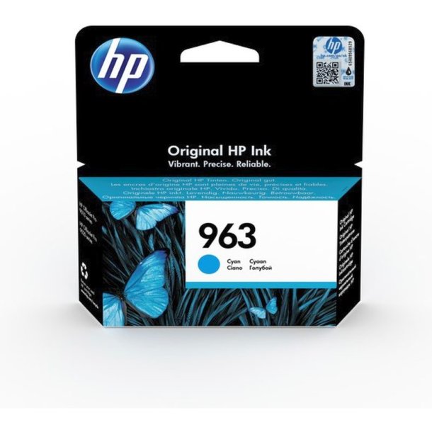 HP 963 blk- original - cyan - Pigmentbaseret - 10,74 ml - 700 Sider