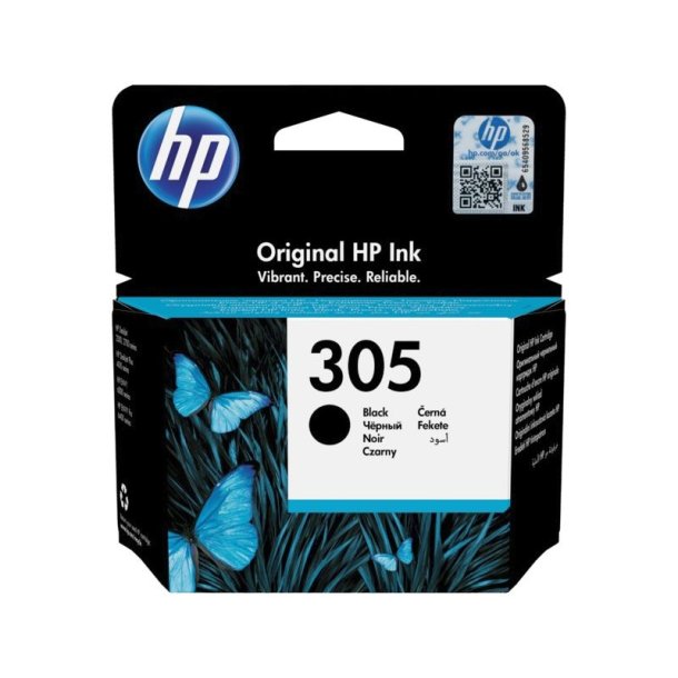 HP 305 - original - sort - Pigmentbaseret - 2 ml - 120 Sider