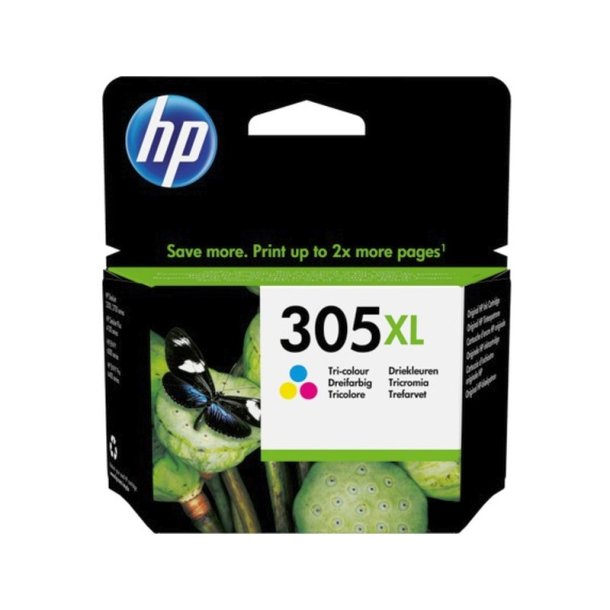 HP 305XL - original - trefarvet - XL - 5 ml - 200 Sider - Multipakke