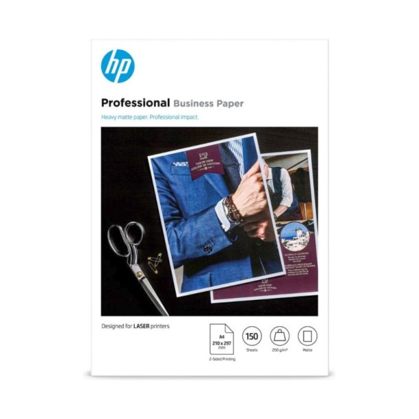 HP Professional Business foto Papir - A4 - Matte - 200g - 150 ark.