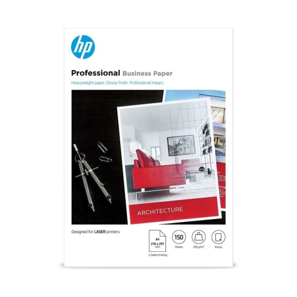 HP Professional Business foto Papir - A4 - Glossy - 200g - 150 ark.