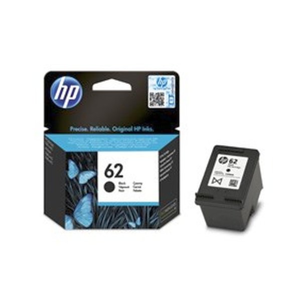 HP 62 - original - sort - Pigmentbaseret - 4 ml - 200 Sider