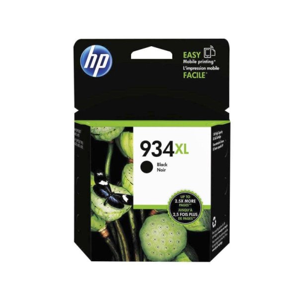 HP 934XL - original - sort - XL - Pigmentbaseret - 25,5 ml - 1000 Sider