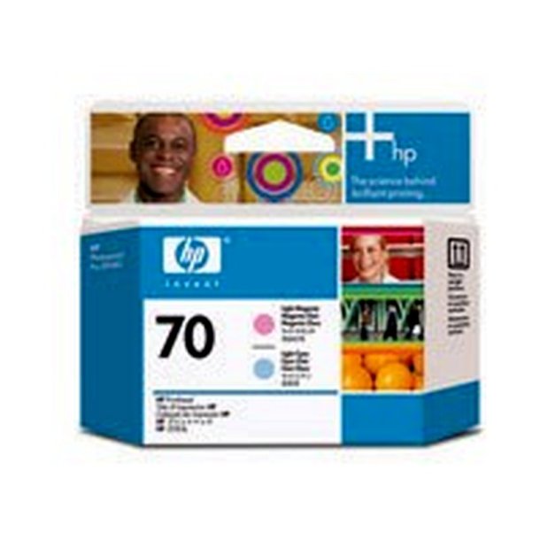 HP 70 - printhoved - Inkjet - Lys magenta - Lys cyan - C9405A - 143mm