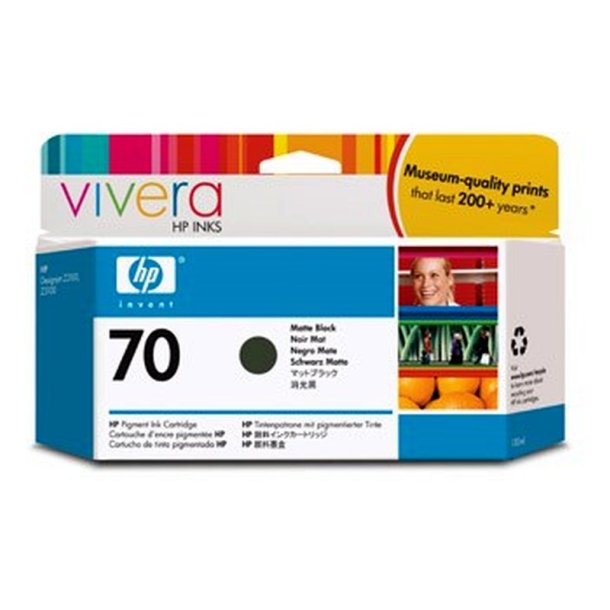 HP 70 - original - mat sort - Pigmentbaseret - 130 ml