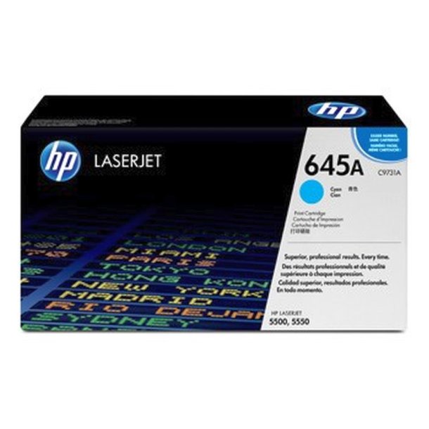 HP 645A - LaserJet - original toner - cyan - 12000 sider