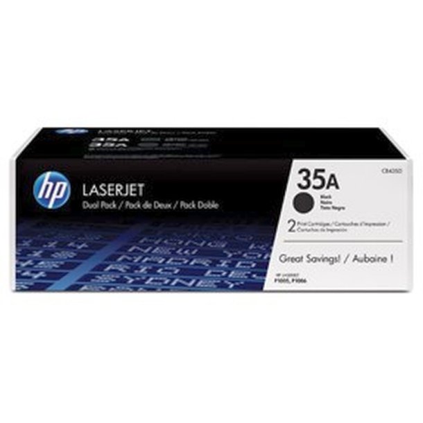 HP 35A - LaserJet - original toner - sort - 2 -pak - 3000 sider