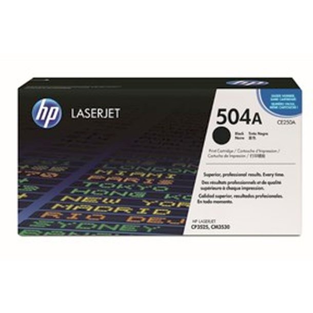 HP 504A - LaserJet - original toner - sort - 5000 sider