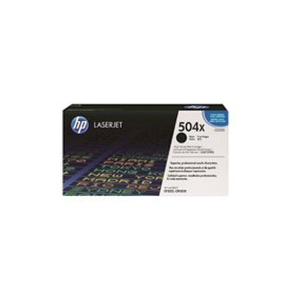 HP 504X - LaserJet - original toner - sort - 10500 sider