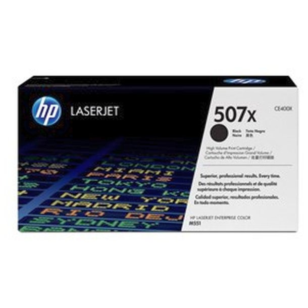 HP 507X - LaserJet - original toner - sort - 11000 sider