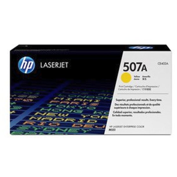 HP 507A - LaserJet - original toner - yellow - 6000 sider