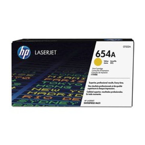 HP 654A - LaserJet - original toner - yellow - 15000 sider