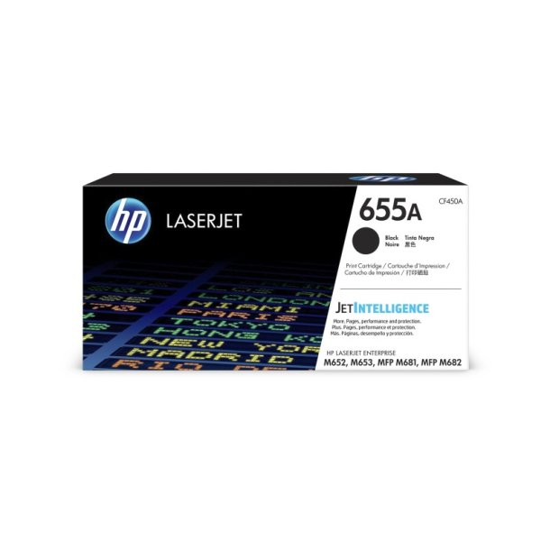 HP 655A - LaserJet - original toner - sort - 12500 sider