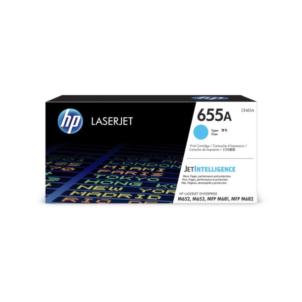 HP 655A - LaserJet - original toner - cyan - 10500 sider