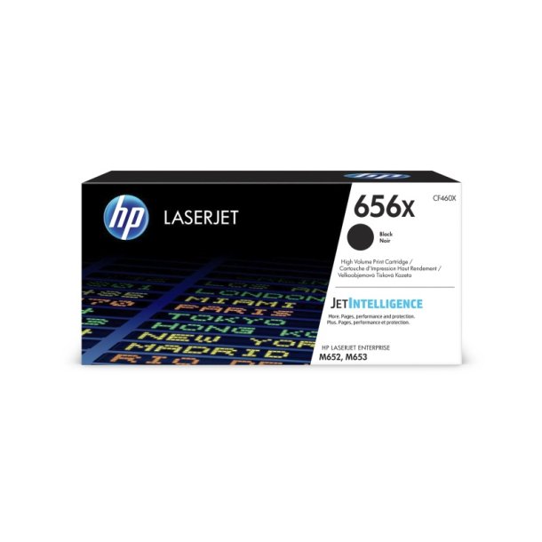 HP 656X - LaserJet - original toner - sort - 27000 sider