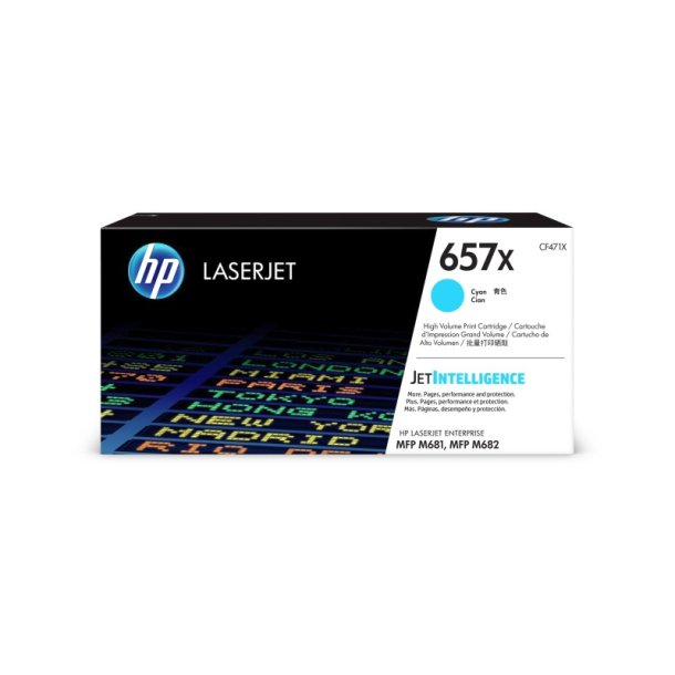 HP 657X - LaserJet - original toner - cyan - 23000 sider