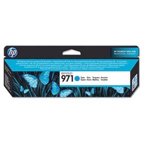 HP 971 - original - cyan - Pigmentbaseret - 24,5 ml - 2500 Sider