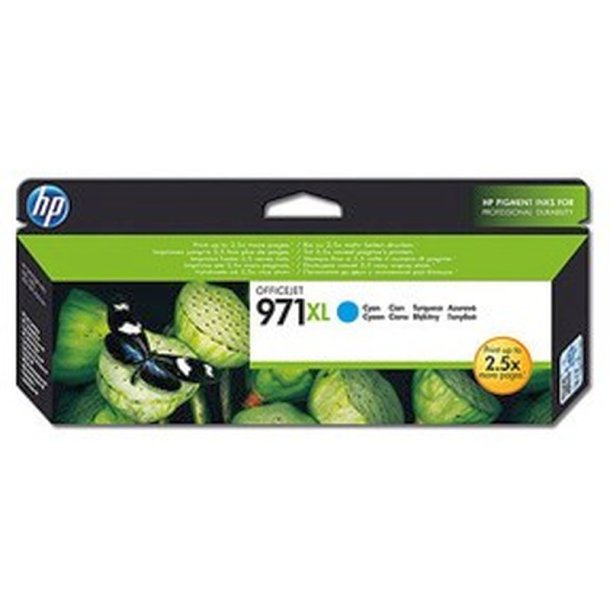 HP 971XL - original - cyan - XL - Pigmentbaseret - 86,5 ml - 6600 Sider