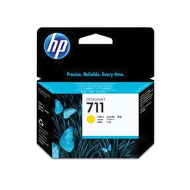 HP 711 - original med 29 ml - yellow - Pigmentbaseret