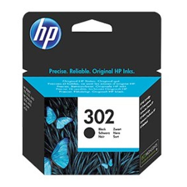 HP 302 - original - sort - Pigmentbaseret - 3,5 ml - 170 Sider