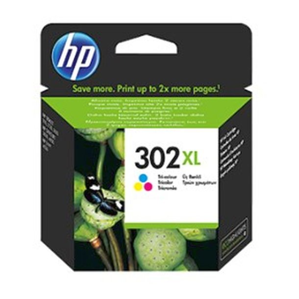 HP 302XL - original - trefarvet - XL - Farvebaseret - 8 ml - 300 Sider