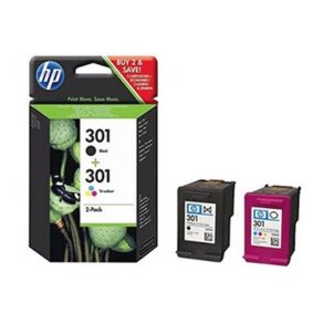 HP 301 - originaler - sort/trefarvet - 2 -pak - 3 ml - 3 ml