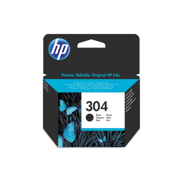 HP 304 - original - sort - Pigmentbaseret - 4 ml - 120 Sider