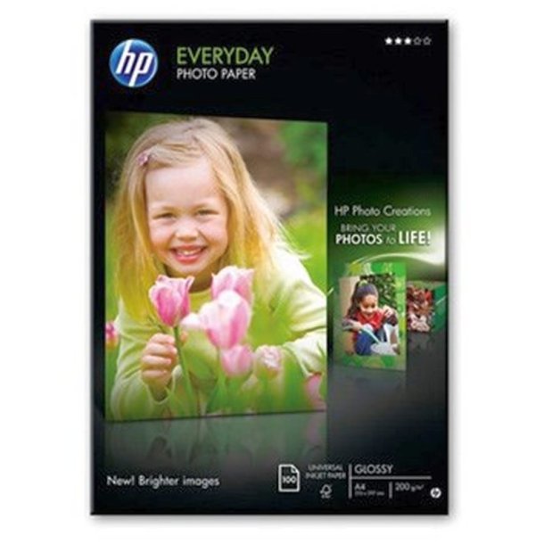 HP Everyday fotopapir - A4 - Semi Glossy - 200g - 100 ark.