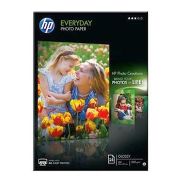 HP Everyday fotopapir - A4 - Glossy - 200g - 25 ark.