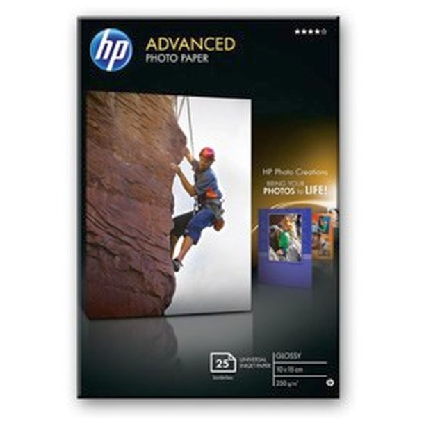 HP Advanced fotopapir - 10x15 cm - Glossy - 250g - 25 ark.