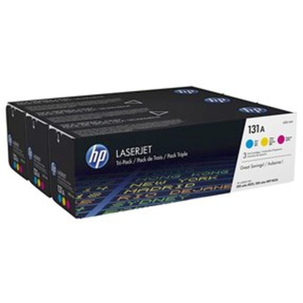 HP 131A - LaserJet - original toner - cyan/magenta/yellow - 3 -pak - 1800 sider