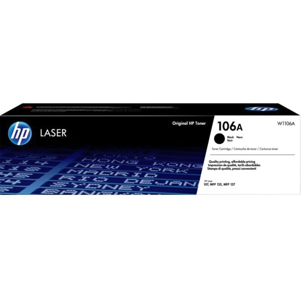 HP 106A - LaserJet - original toner - sort - 1000 sider