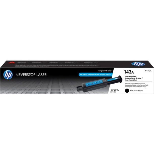 HP 143A - Original Neverstop Genopfyldningsst - sort - 2500 sider