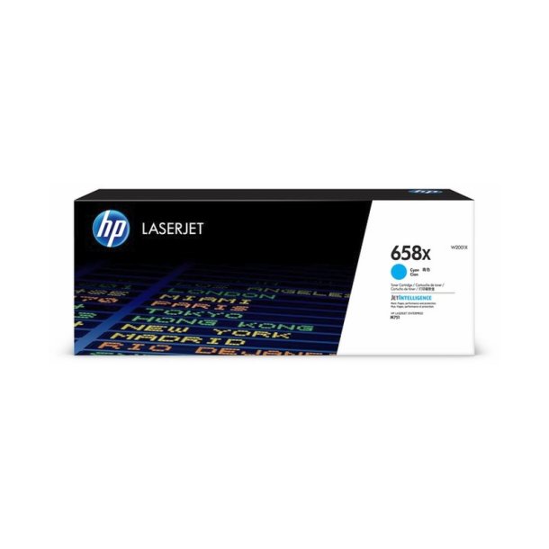 HP 658X - LaserJet - original toner - cyan - 28000 sider