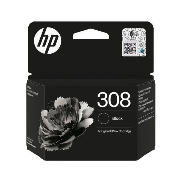 HP Original Bl�kpatroner 308 - Sort - 160 Sider