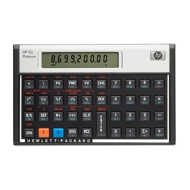HP Desktop Regnemaskine 12c - Financial calculator - Batteri