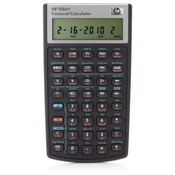 HP Lomme Regnemaskine 10bII+ Financial Calculator - Financial calculator - Batteri