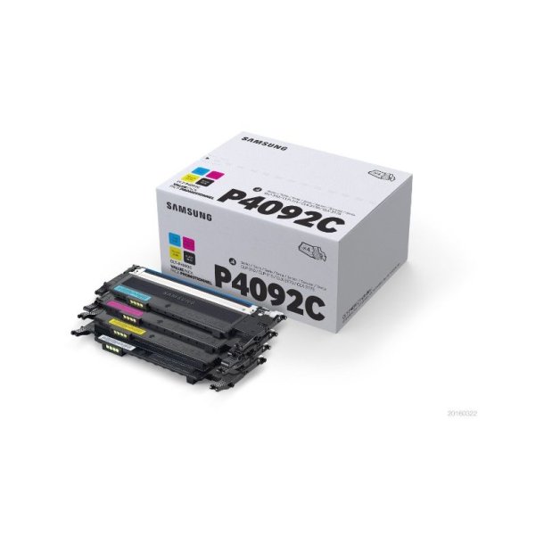 Samsung CLT-P4092C - Pakke med 4 - original toner - sort/cyan/magenta/yellow