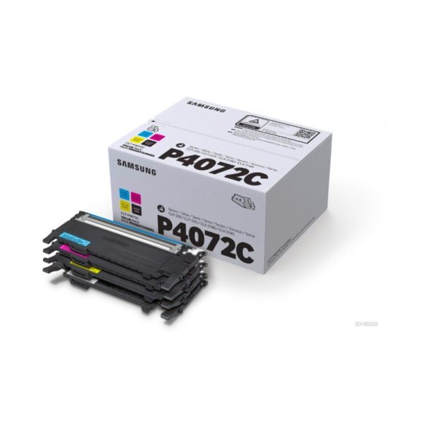 Samsung CLT-P4072C - Pakke med 4 - original toner - sort/cyan/magenta/yellow