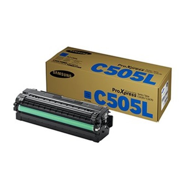 Samsung CLT-C505L - original toner - cyan - 3500 Sider