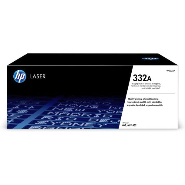 HP 332A-laserbilledtromle - sort