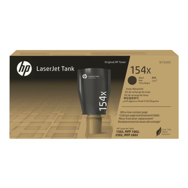 HP 154X Black - original - LaserJet Tank Toner Reload Kit - 5000 Sider - Sort - 1 stk