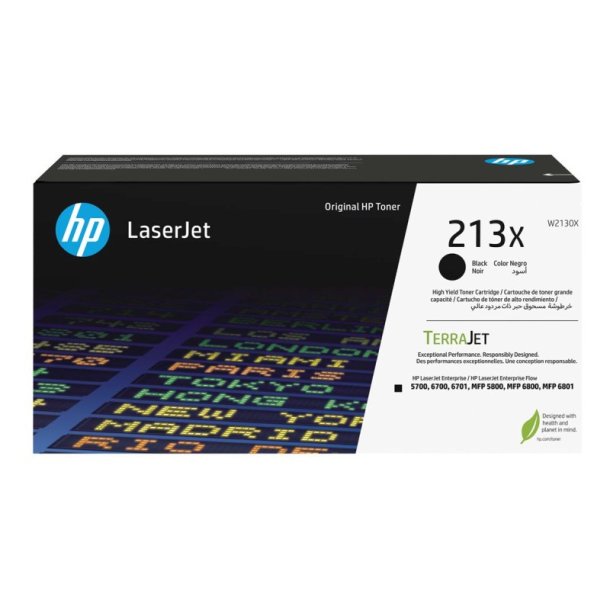 HP 213X - original - LaserJet-tonerpatron med hj kapacitet - sort