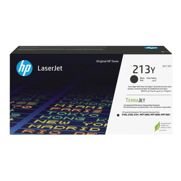 HP 213Y - original - LaserJet-tonerpatron med ekstra hj kapacitet - sort